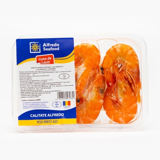 Creveți întregi prefierți, calibru 40/50, 200g