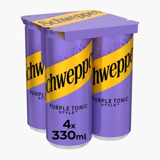 Băutură carbogazoasă Purple Tonic Style doză 4x330ml