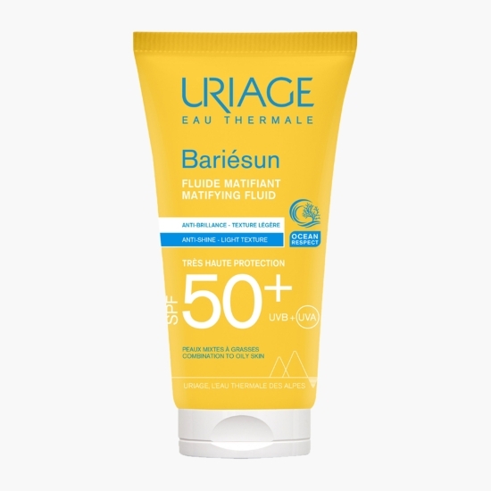 Fluid cu efect matifiant pentru protecție solară Bariesun, SPF 50+, 50ml