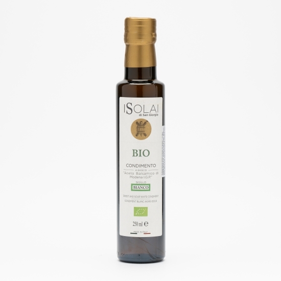 Condiment balsamic alb fluid de Modena eco, densitate ≈ 1.15, 0.25l