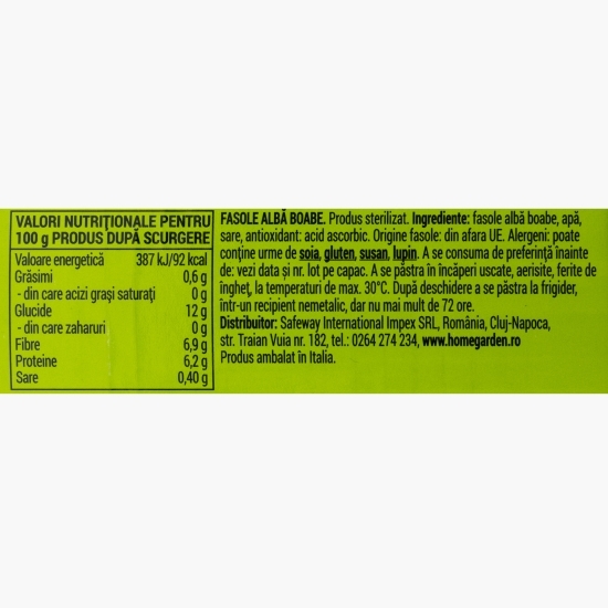 Fasole albă 800g