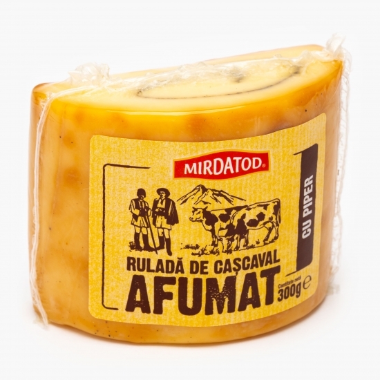 Ruladă de cașcaval afumat de Ibănești cu piper 300g