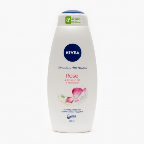 Gel de duș trandafir & ulei migdale 0.75l