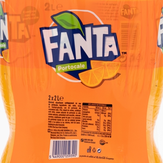 Băutură carbogazoasă portocale 2x2l