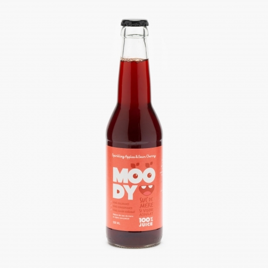 Suc mere și vișine carbogazos 330ml