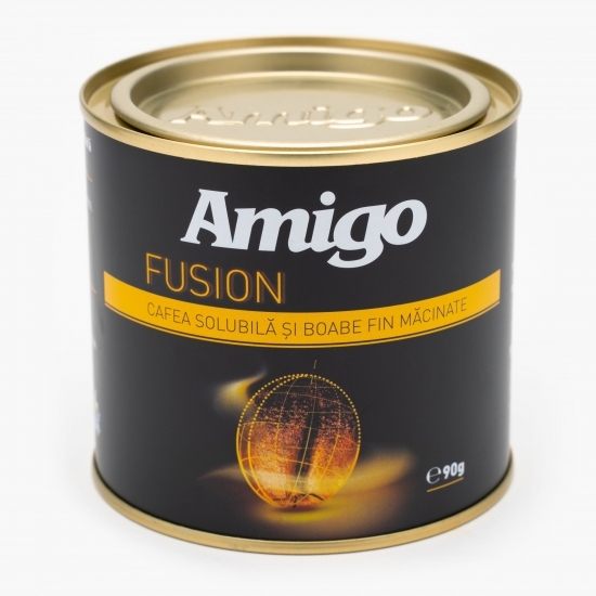 Cafea solubilă și boabe fin măcinate Fusion 90g