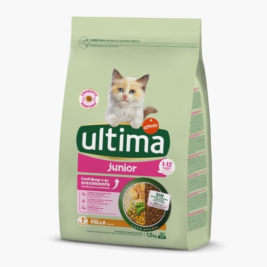 Hrană uscată pentru pisici Junior, cu pui, 1.5kg