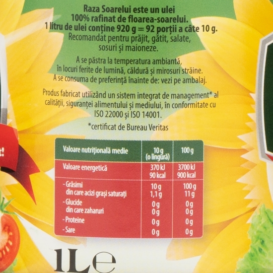 Ulei rafinat de floarea-soarelui 1l