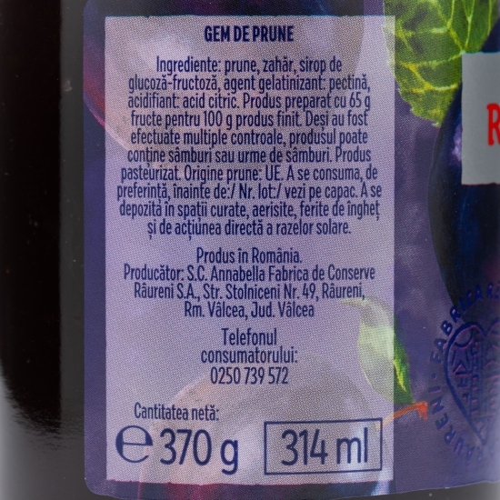 Gem de prune 370g