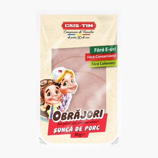 Șuncă de porc Obrăjori 80g
