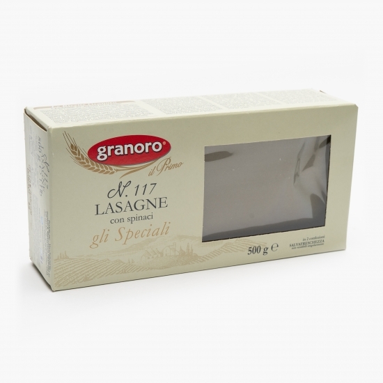 Paste pentru Lasagna cu spanac nr. 117, 500g