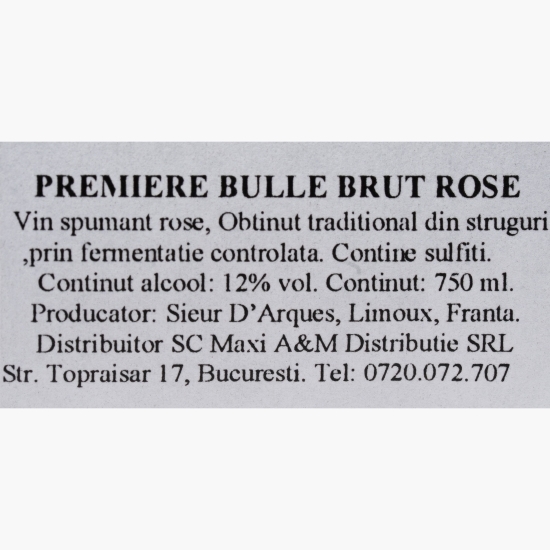 Vin spumant rose, 12%, 750ml