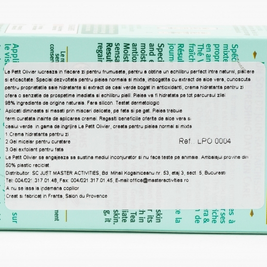 Gel de curățare exfoliant pentru față aloe vera & ceai verde pentru ten normal și mixt 150ml