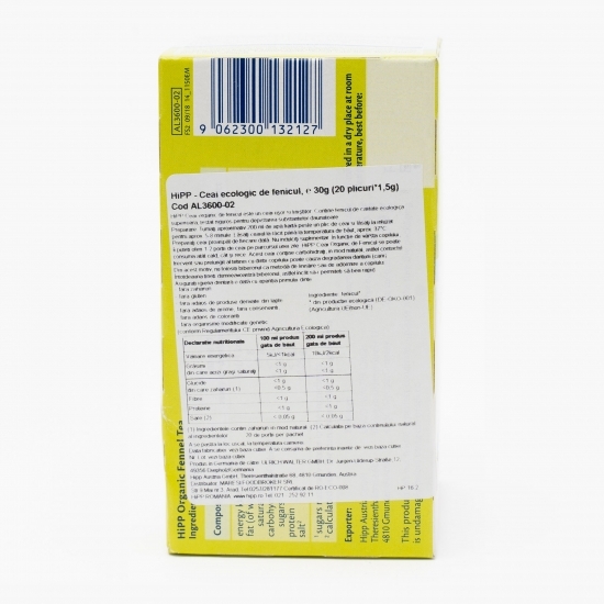 Ceai ecologic de fenicul 30g