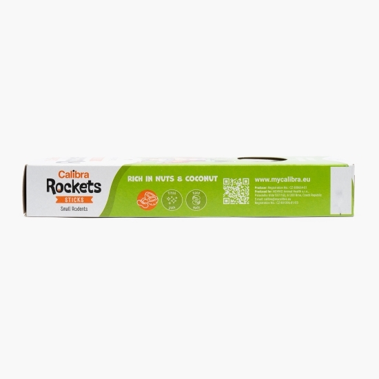 Hrană complementară batoane pentru rozătoare mici, nuci & cocos, 120g