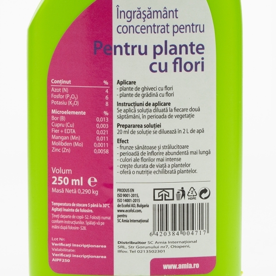 Îngrășământ concentrat pentru plante cu flori 0.25l
