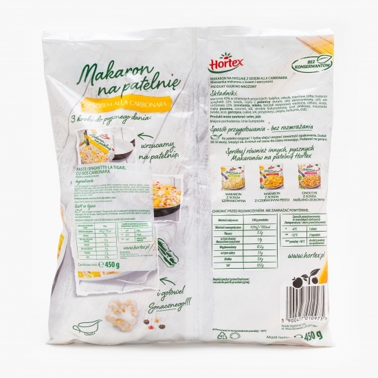 Paste spaghetti la tigaie cu sos carbonara 450g