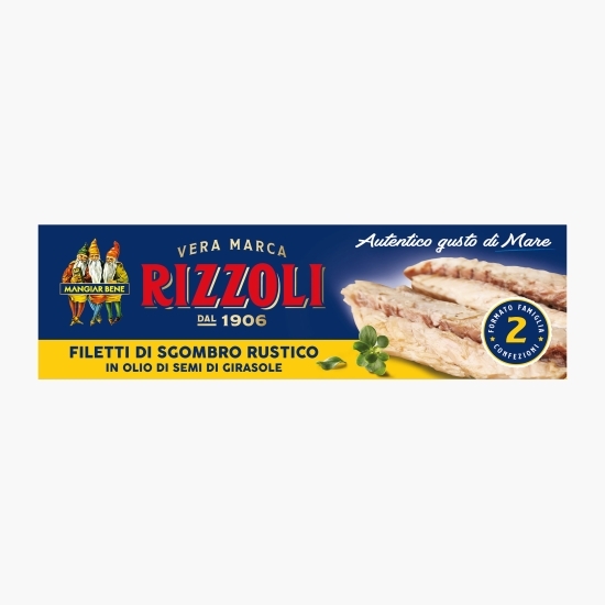 File de macrou în ulei de floarea-soarelui 2x90g
