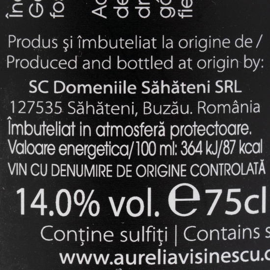 Vin roșu demidulce Fetească Neagră, 14%, 750ml