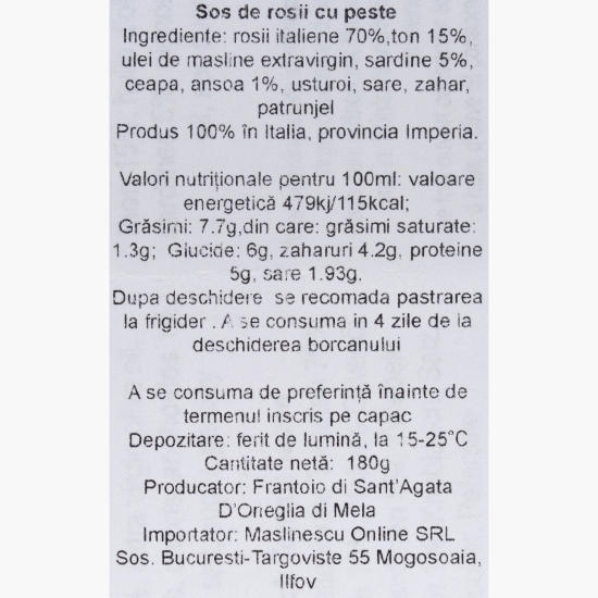 Măslinescu - Sos cu ton, sardine și anșoa 180g