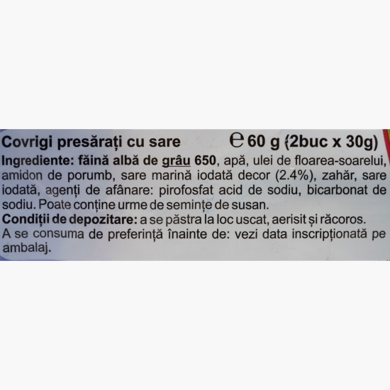 Covrigi cu sare 2x30g
