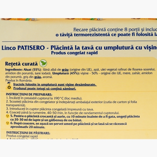 Placintă la tavă cu vișine 800g