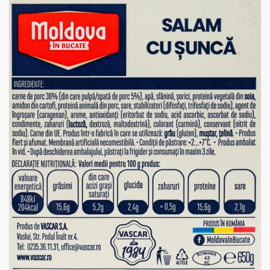 Salam cu șuncă 650g