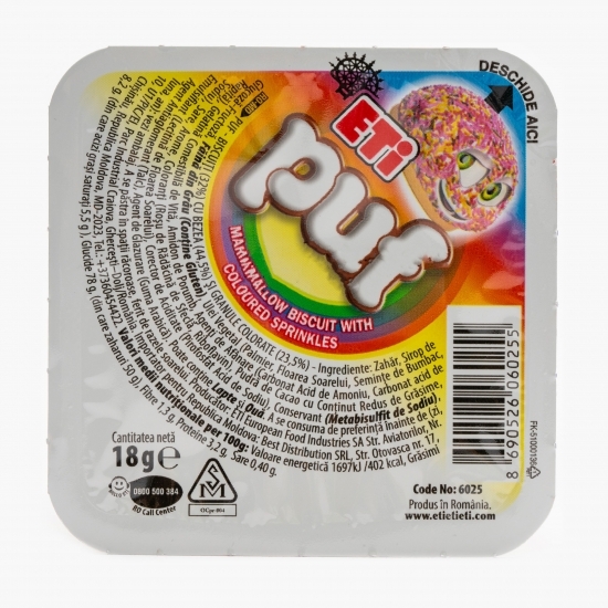 Biscuit cu bezea și granule colorate 18g