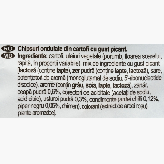 Chipsuri ondulate din cartofi cu piri piri, Wavy 115g