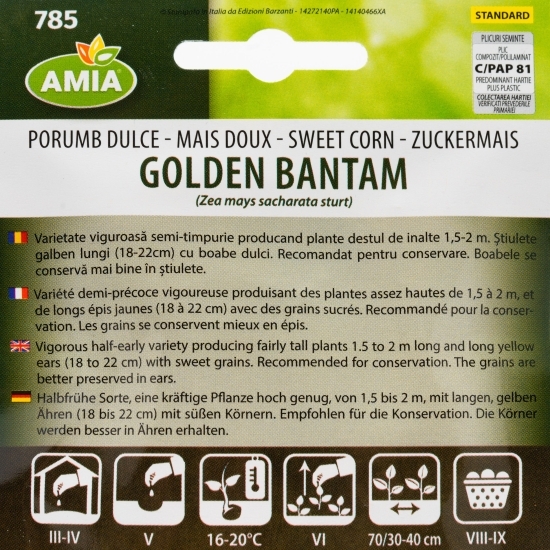 Semințe porumb dulce Golden Batam 6g
