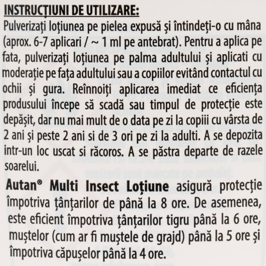 Loțiune repelentă împotriva insectelor Multi Insect 100ml