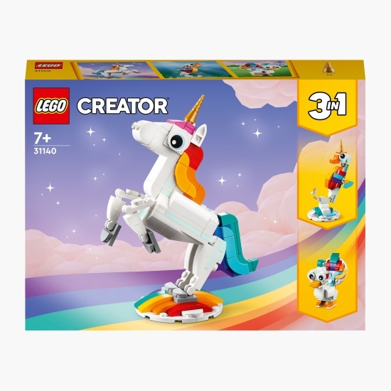 Unicorn magic, 31140 Creator 3 în 1, 145 piese, +7 ani