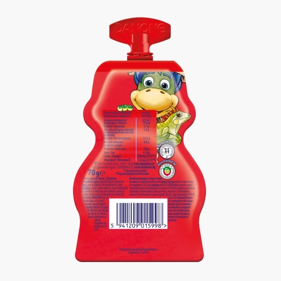 Iaurt de băut cu căpșuni, 2.1% grăsime, 70g