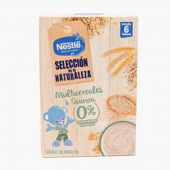 Nature Selection Multicereale și quinoa fără zahăr, +6 luni, 270g