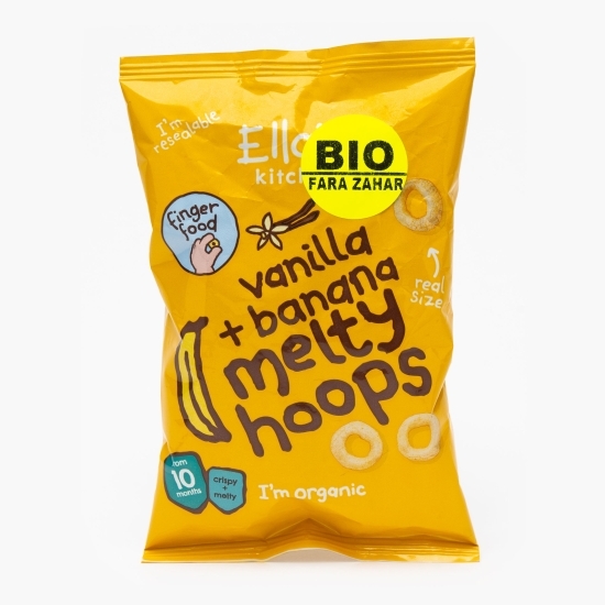 Pufuleți naturali eco rotițe cu banane și vanilie, +10 luni,  20g