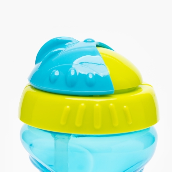 Cană sport cu pai albastru, 6+ luni, 320ml