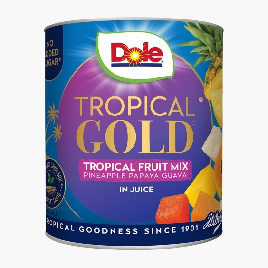 Fructe tropicale mix în suc Tropical Gold 432g