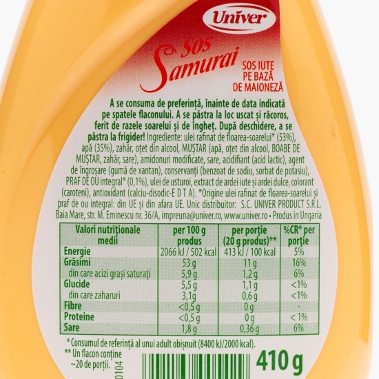 Sos Samurai 410g
