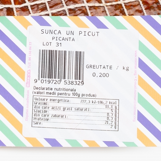 Șunculiță picantă 200g