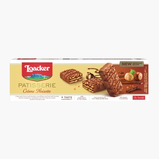 Napolitane cu cremă de alune și glazură de ciocolată Patisserie creme noisette 100g