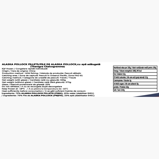 File Alaska Pollock 500g