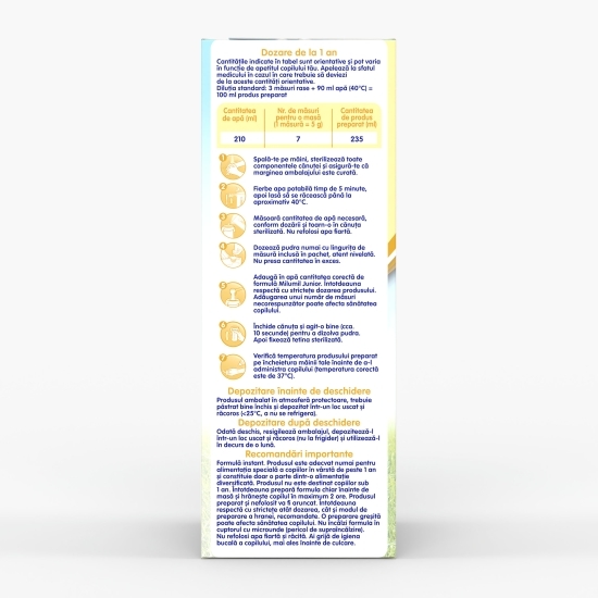 Formulă de lapte Junior, +1 an, 600g