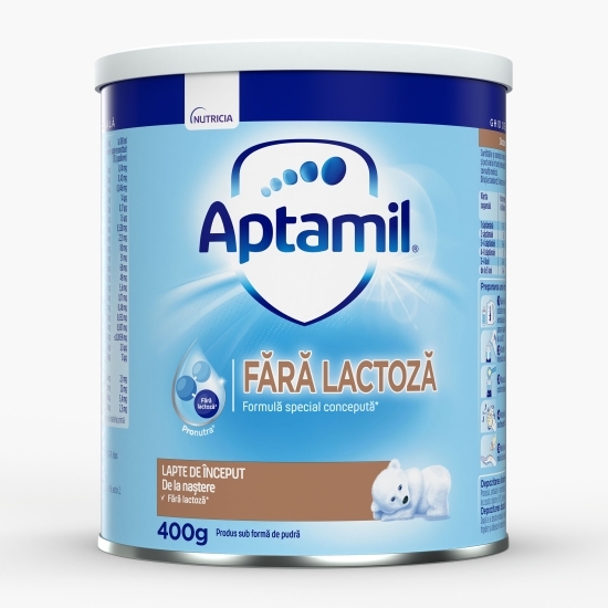 Lapte praf fără lactoză, de la naștere, Nutricia, 400g