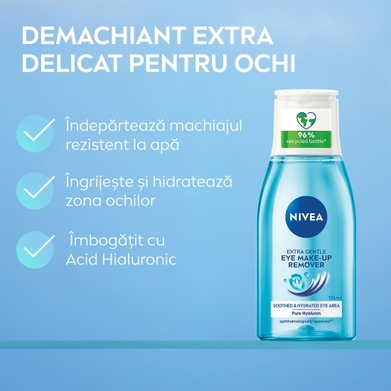 Demachiant pentru ochi extra delicat cu Hyaluron 125ml