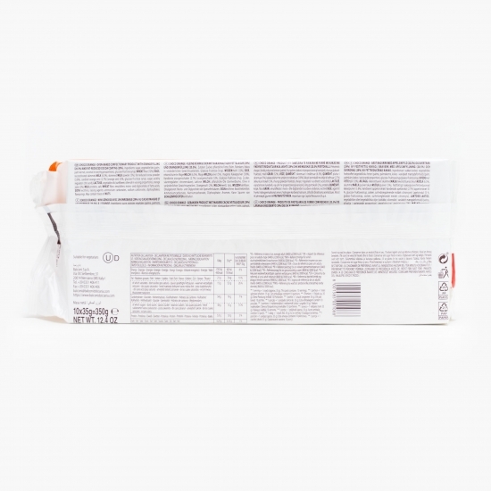 Mini prăjituri cu umplutură de portocale și glazură de cacao 350g (10x35g)