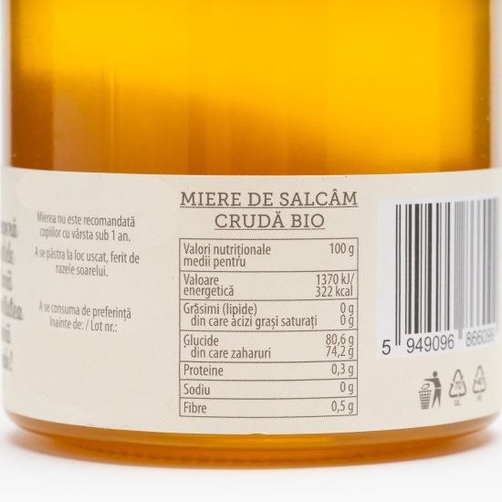 Miere de salcâm crudă eco 420g