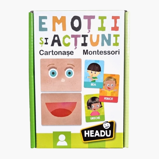 Joc Montessori - Emoții și acțiuni, în limba română, 1-4 ani