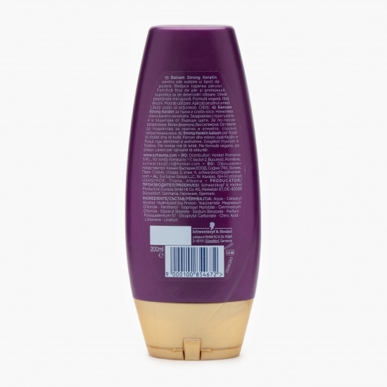 Balsam Strong Keratin pentru păr subțire și lipsit de putere 200ml