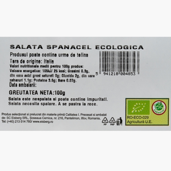 Salată spănăcel ecologică 100g