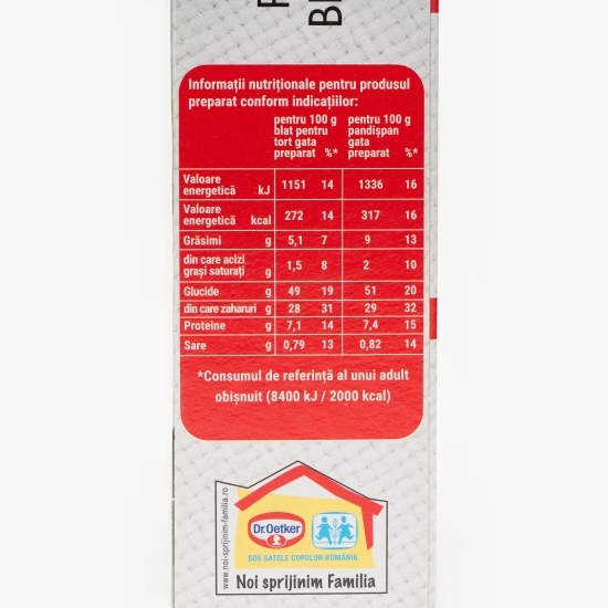 Mix pentru pandișpan sau blat pentru tort fără gluten 320g